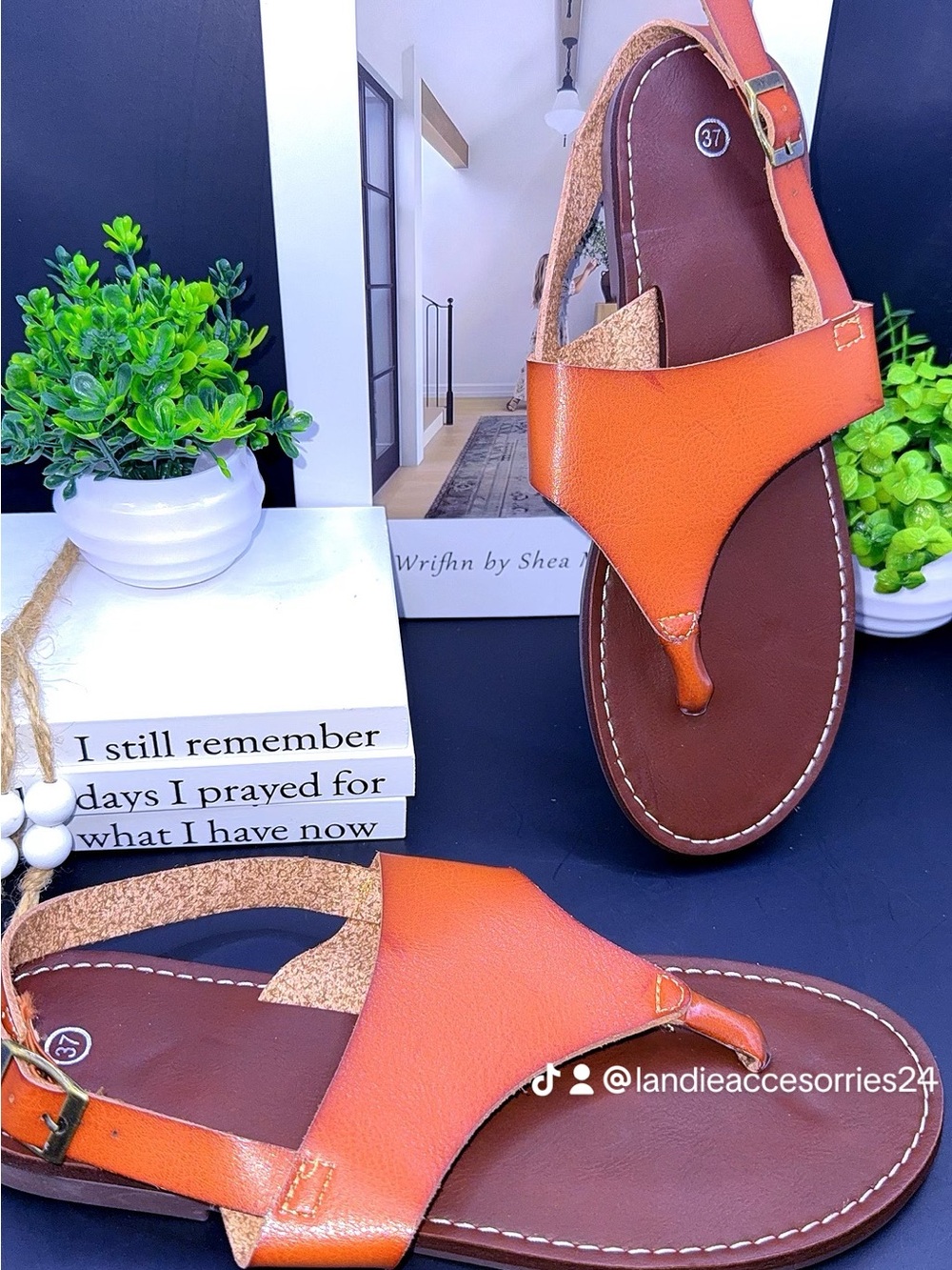 Women's Orange Sandals